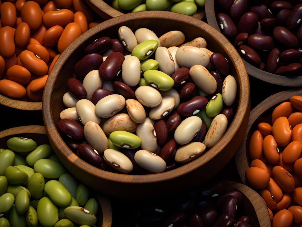 photography of beans in a bowl
