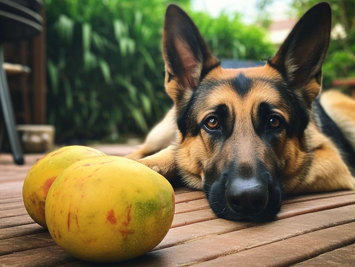 a-photography-of-a-german-shepherd-with-a-mango