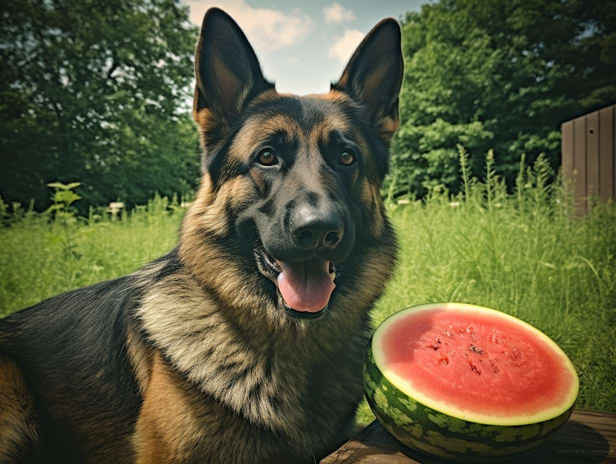 a-photography-of-a-german-shepherd-with-a-watermelon